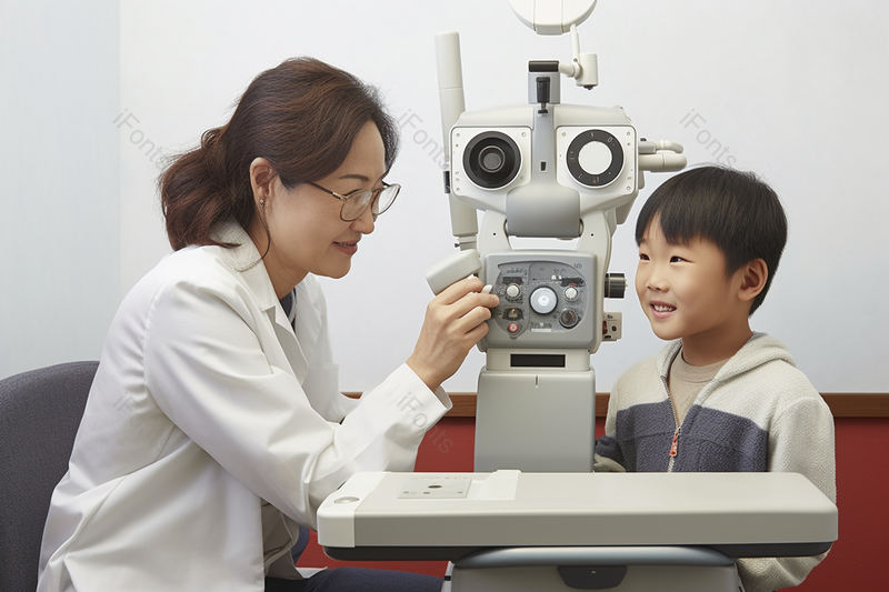 女医生给小孩子看视力摄影图,高清,摄影图,摄影图片,图片大全,摄影图免费下载